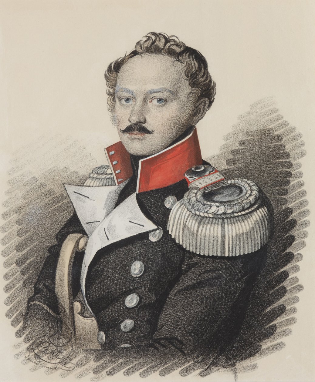 Aleksanteri Stepanovitš Talyzinin muotokuva 1795-1858, 1820-luvun loppu. tekijältä Carl von Hampeln