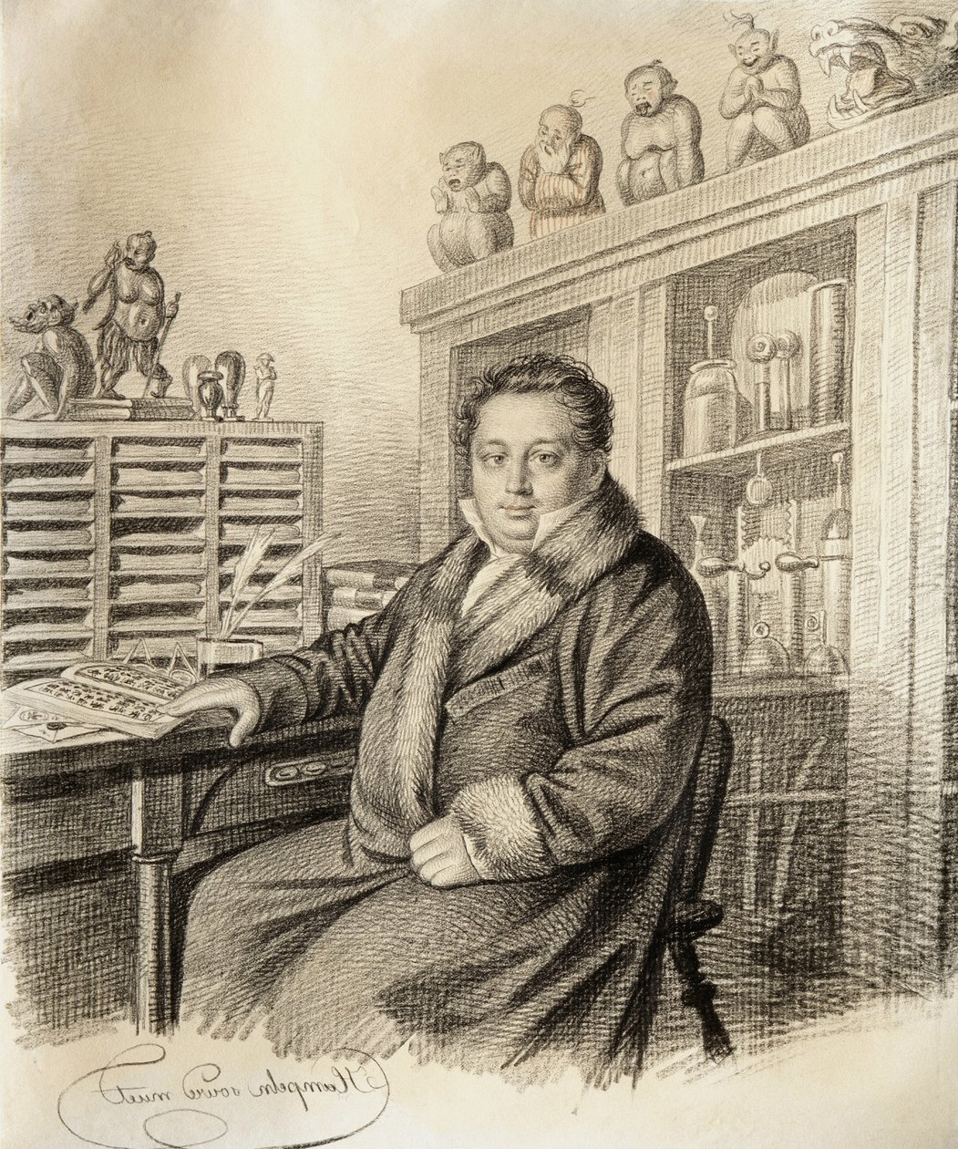 Paroni Paul Ludwig Schilling von Cannstattin muotokuva 1786-1837, ennen vuotta 1822. tekijältä Carl von Hampeln