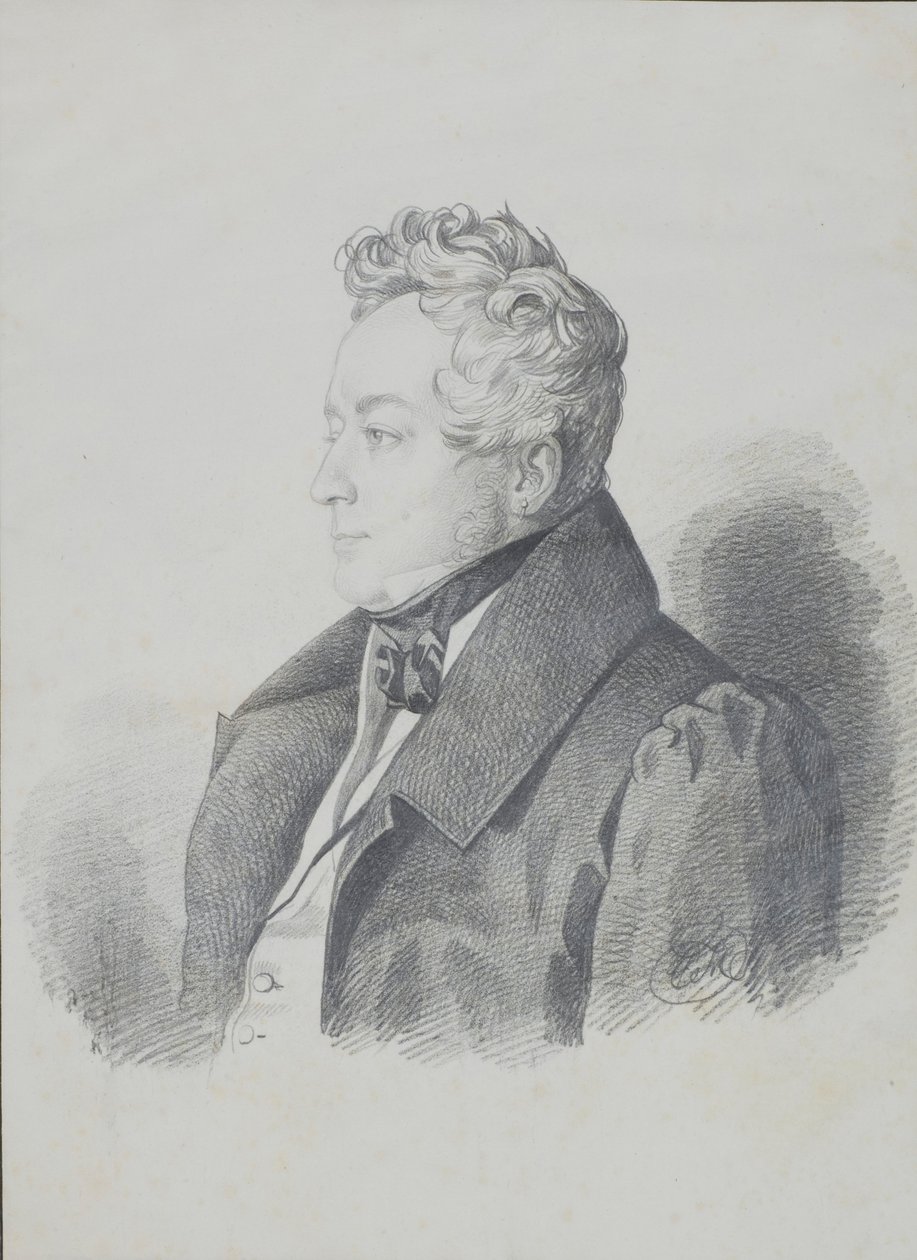 Kreivi Aleksanteri Dmitrijevitš Olsufjevin muotokuva 1790-1853, vuoden 1832 jälkeen. tekijältä Carl von Hampeln