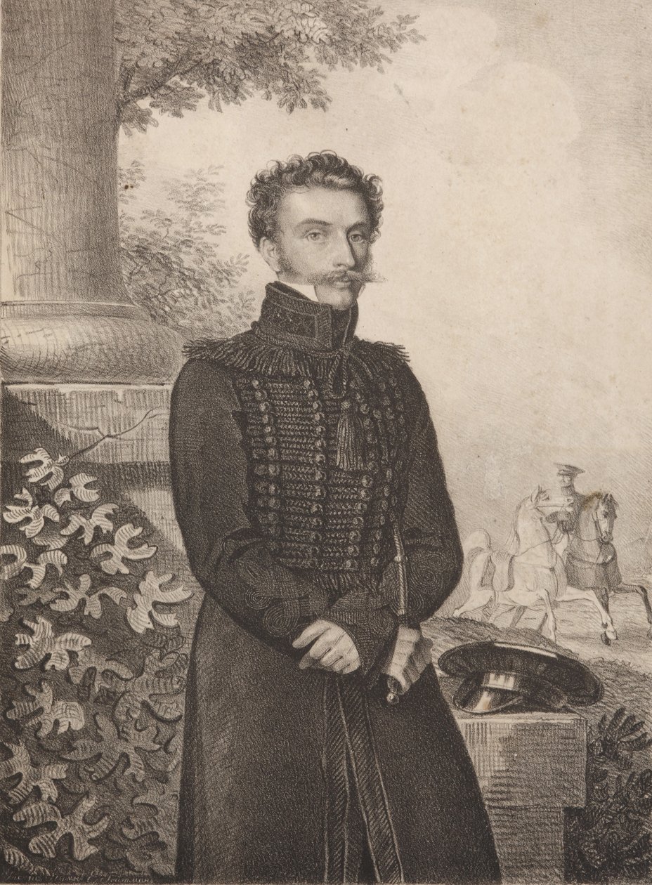 Kreivi Paul Khristoforovich Grabben muotokuva 1789-1875, 1820-luku. tekijältä Carl von Hampeln