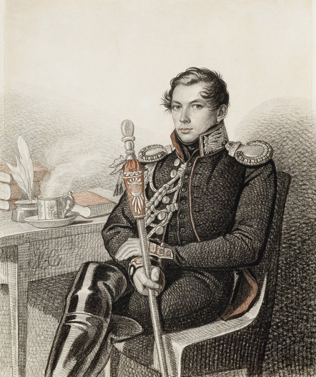 Kreivi Pjotr Petrovitš Konovnitsynin muotokuva 1803-1830, 1822-1823. tekijältä Carl von Hampeln