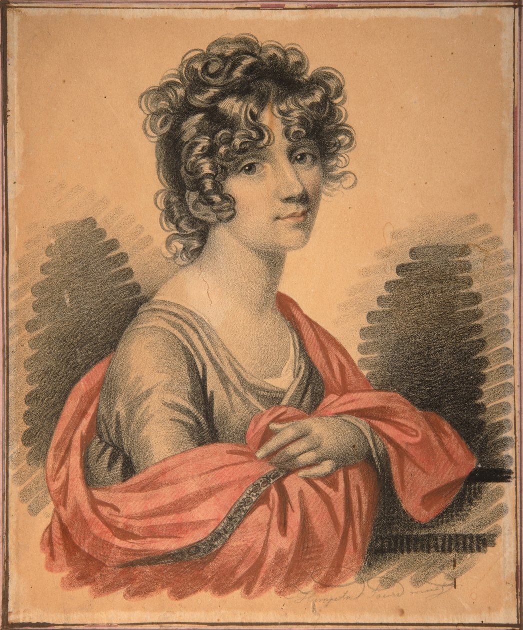 Kreivitär Varvara Ivanovna Golitsynan muotokuva -1804, os. Shipova, 1820-luku tekijältä Carl von Hampeln
