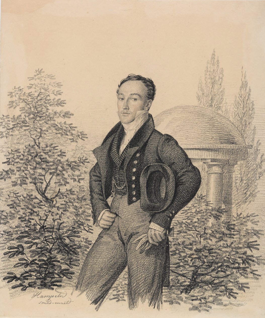 Nikolai Aleksandrovitš Kokoshkinin muotokuva 1792-1873, 1820-luvun alku. tekijältä Carl von Hampeln