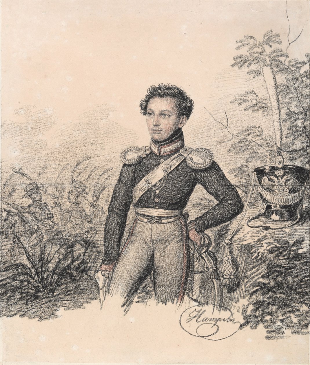 Pavel Kotlubitskyn muotokuva, 1810-luvun loppu. tekijältä Carl von Hampeln