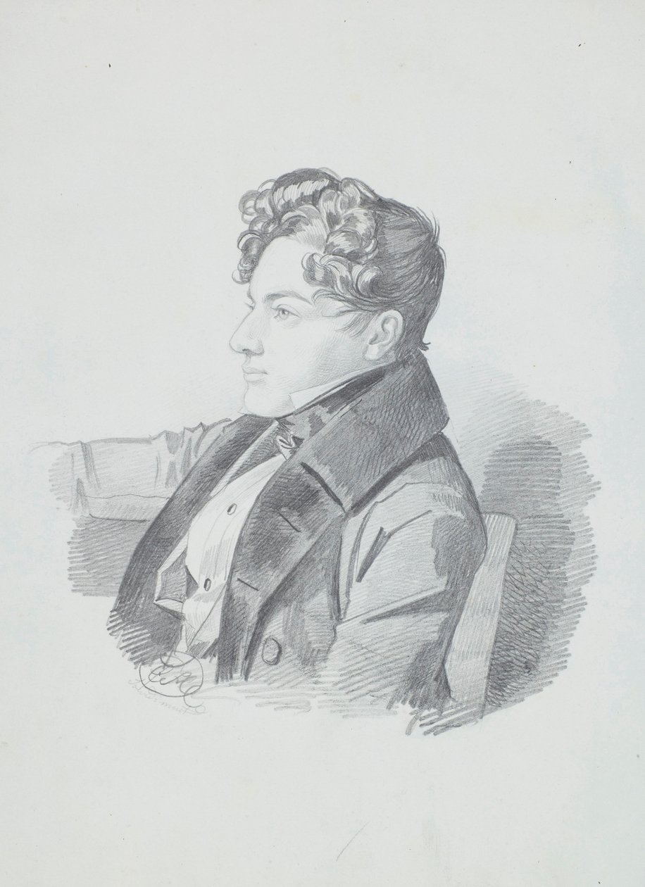 Vasili Viktorovich Kochubeyn muotokuva 1812-1850, n. 1832. tekijältä Carl von Hampeln