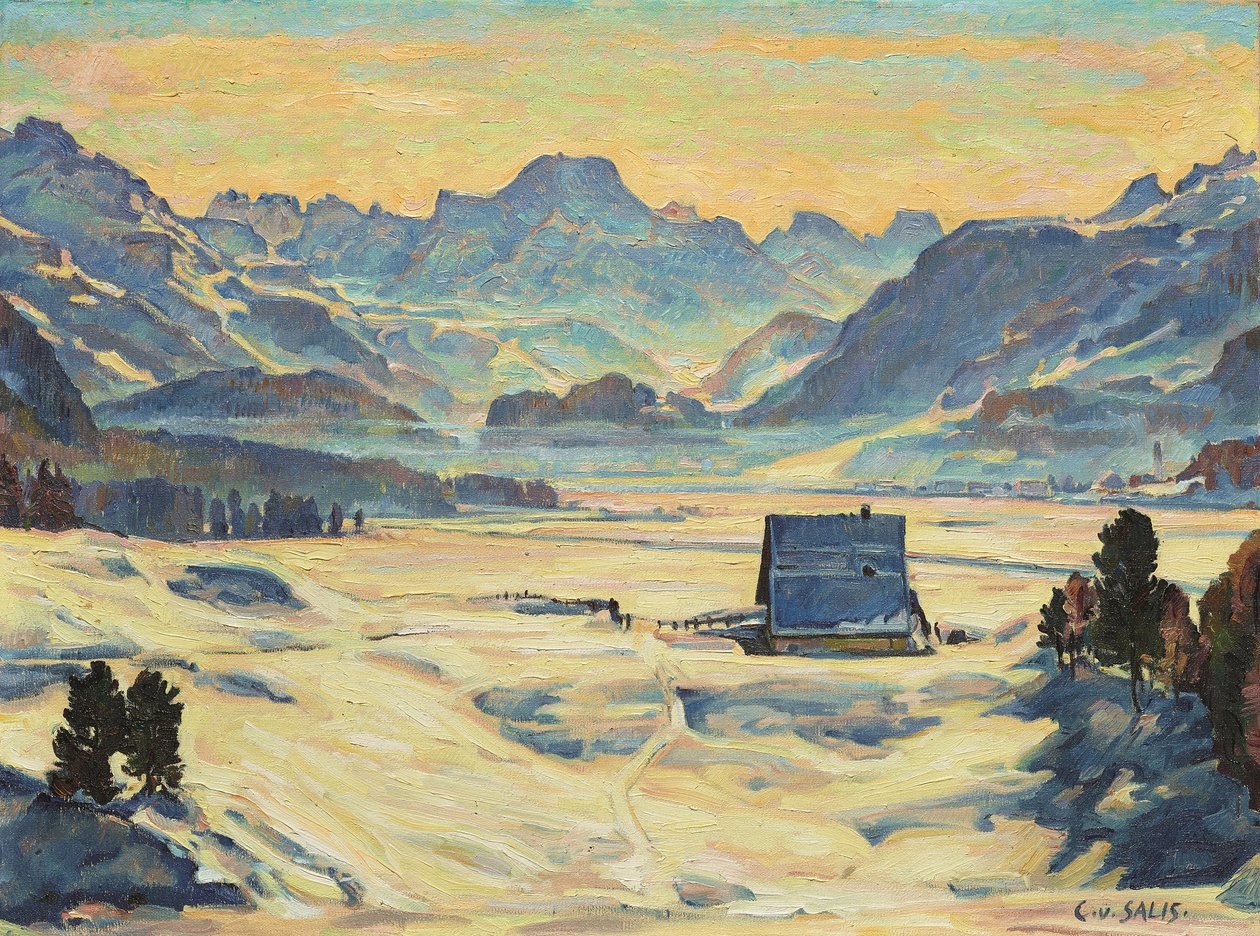 Champesch II (öljy kankaalle) tekijältä Carl von Salis