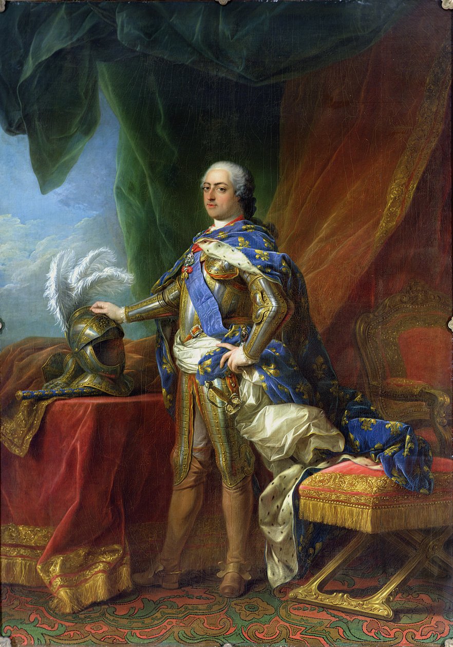 Ludvig XV (1715-74) Ranskan ja Navarran kuningas, 1750 tekijältä Carle van Loo