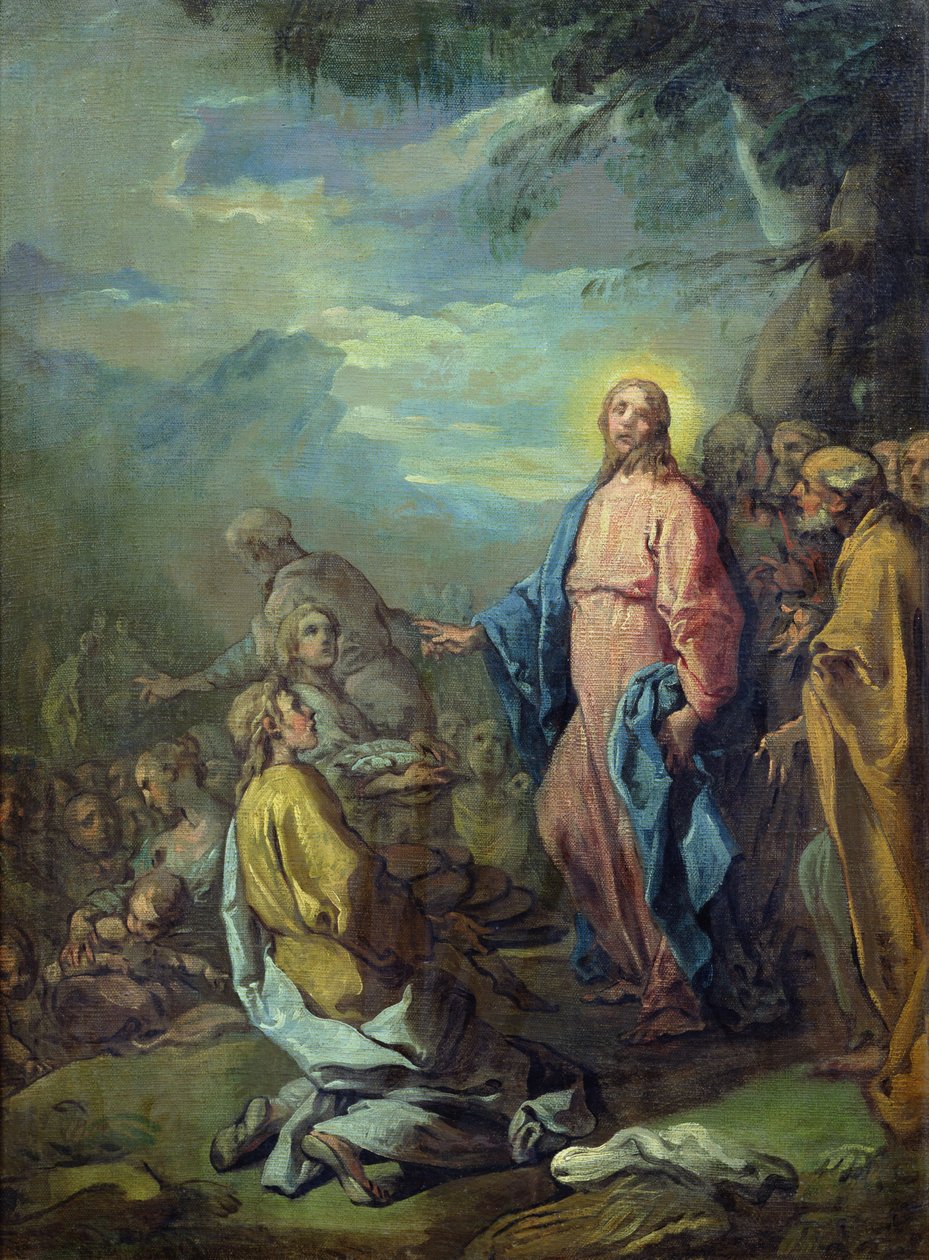 Viidentuhannen ruokinta ennen vuotta 1733 tekijältä Carle van Loo
