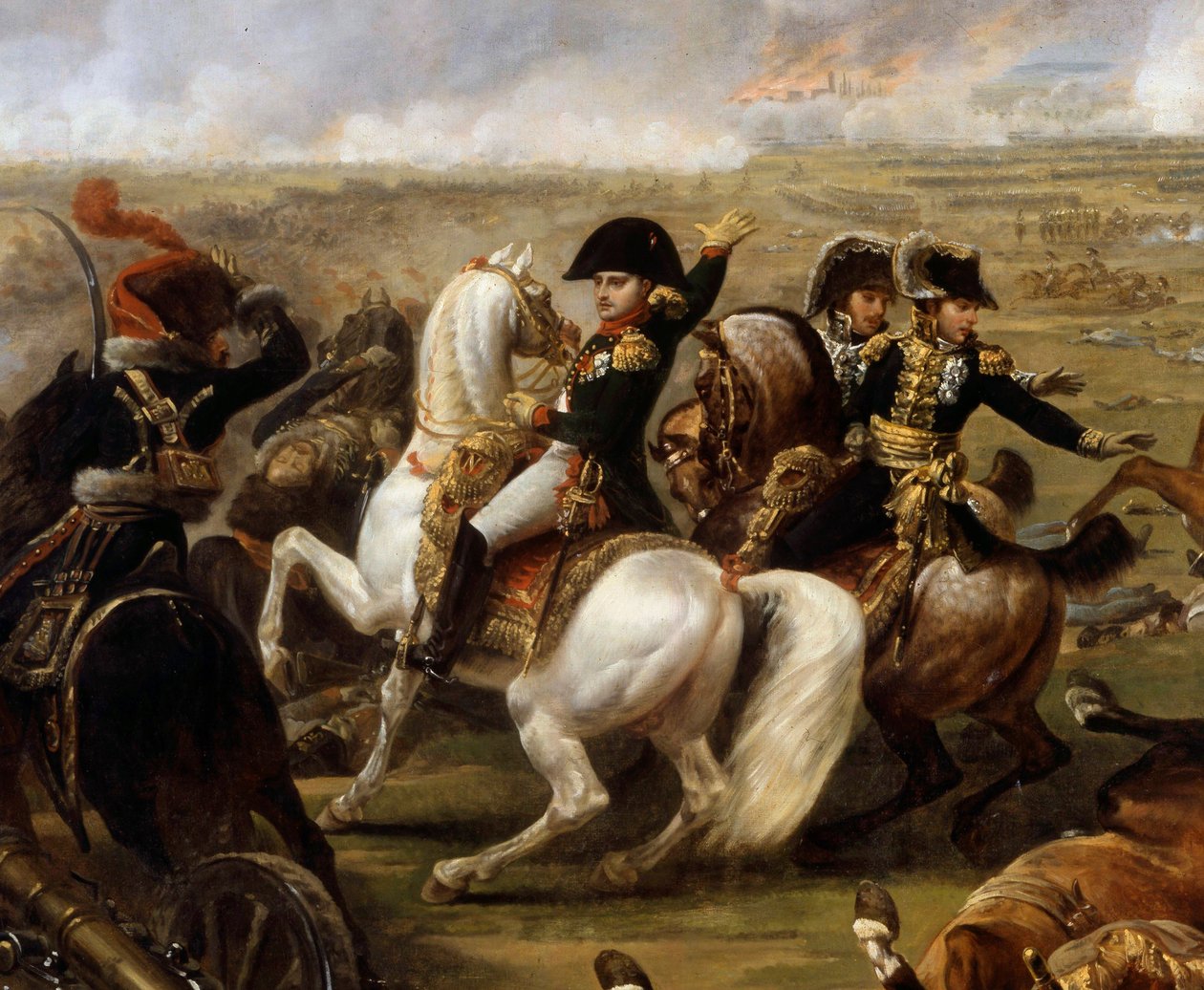 Keisari Napoleon I (1769-1821) Wagramin taistelussa 7.5.1809 yksityiskohta Antoine Carle Vernet