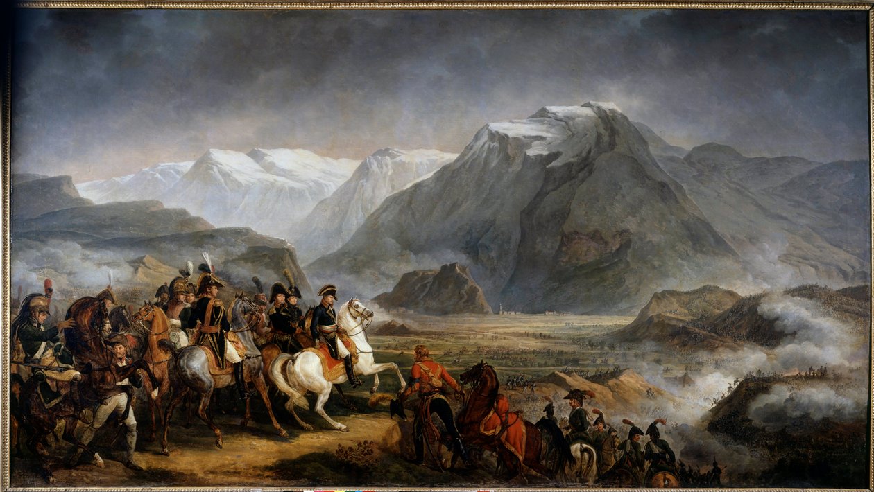 Kenraali Napoleon Bonaparte (1769-1821) Rivolin taistelussa Antoine Carle Vernet
