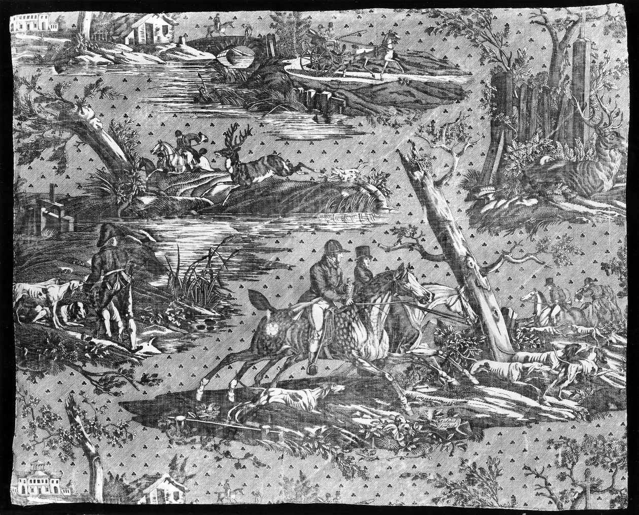 La Route de Jouy (Tie Jouyyn) (Sisustuskangas) tekijältä Carle Vernet