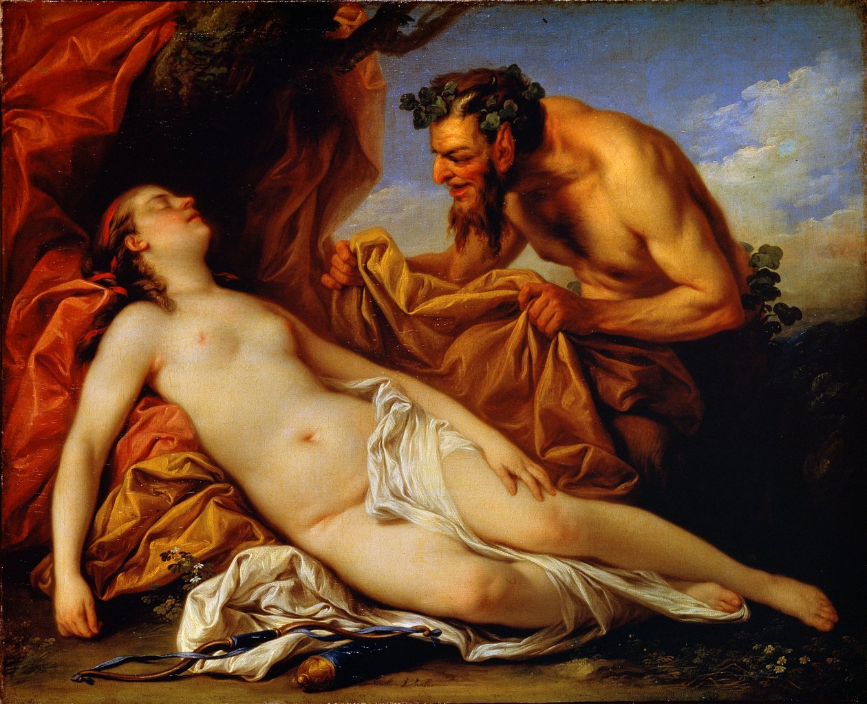 Jupiter ja Antiope, c1753 tekijältä Carle van Loo