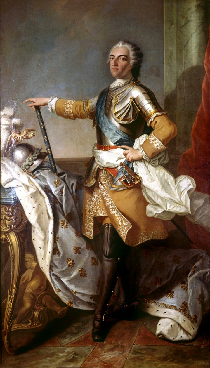 Ludvig XV (1710-1774) Ranskan kuningas vuosina 1774-1792. tekijältä Carle van Loo