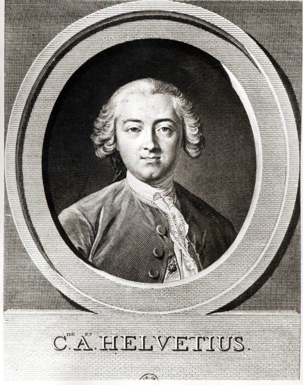 Claude Adrien Helvetiuksen (1715-1771) ranskalaisen filosofin muotokuva tekijältä Carle van Loo