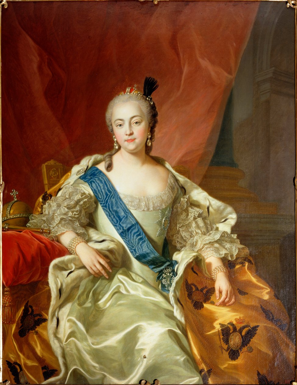 Keisarinna Elisabeth Petrovnan muotokuva, 1760 tekijältä Carle van Loo