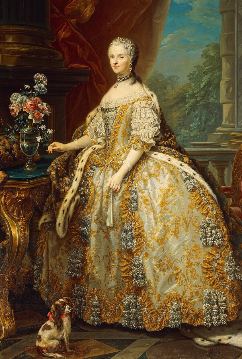Retrat de Maria Leczinska o Leszczynska (Trzebnica finlandès tekijältä Carle van Loo