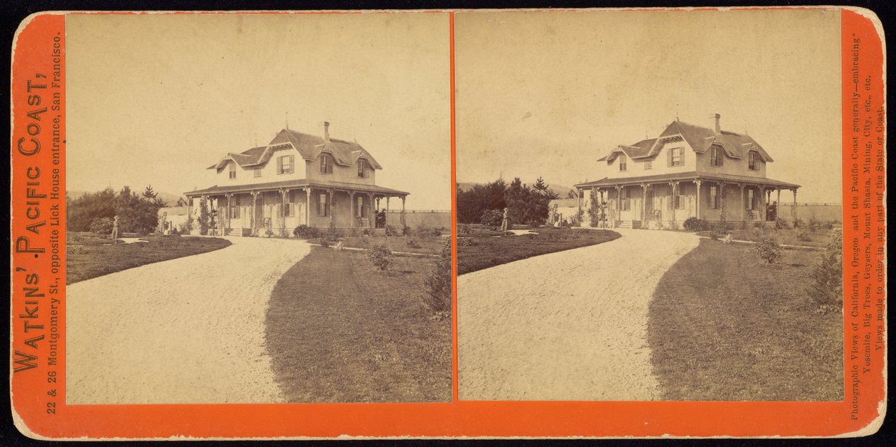 (Tunnistamaton asuinpaikka, luultavasti Kaliforniassa) tekijältä Carleton E. Watkins