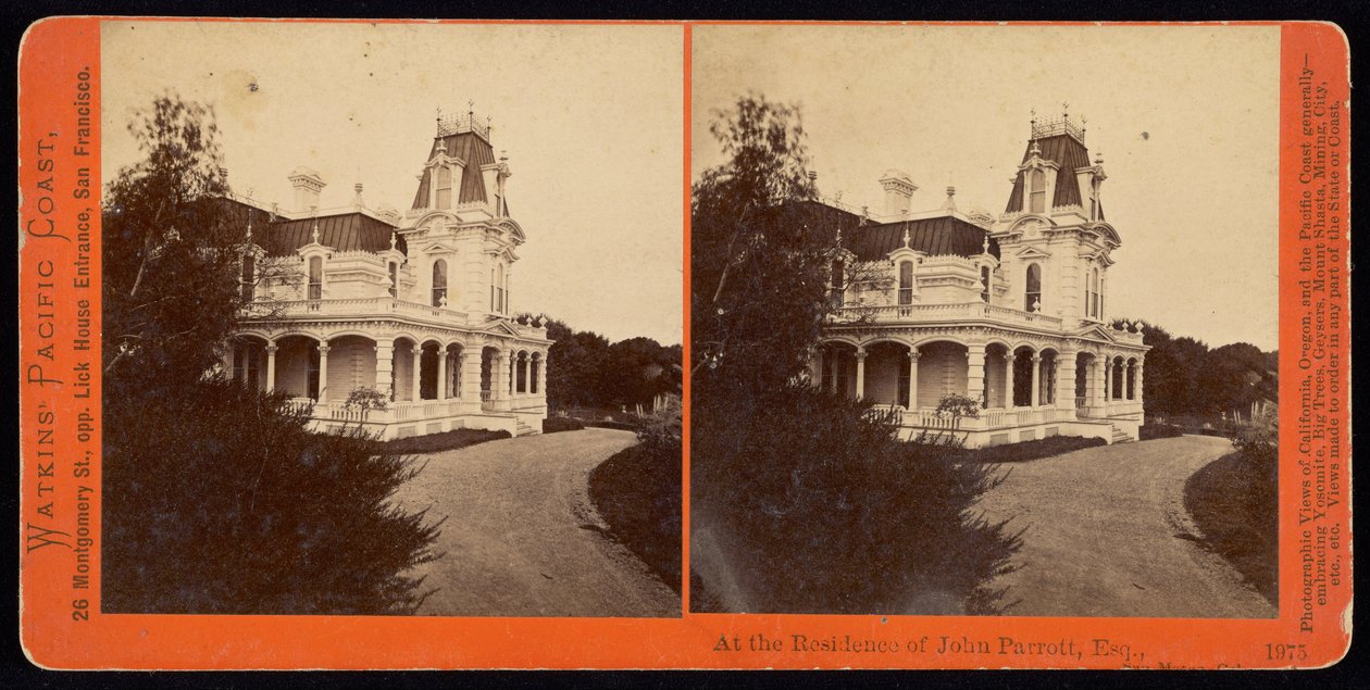 John Parrott, Esq., San Mateossa, Kaliforniassa. tekijältä Carleton E. Watkins