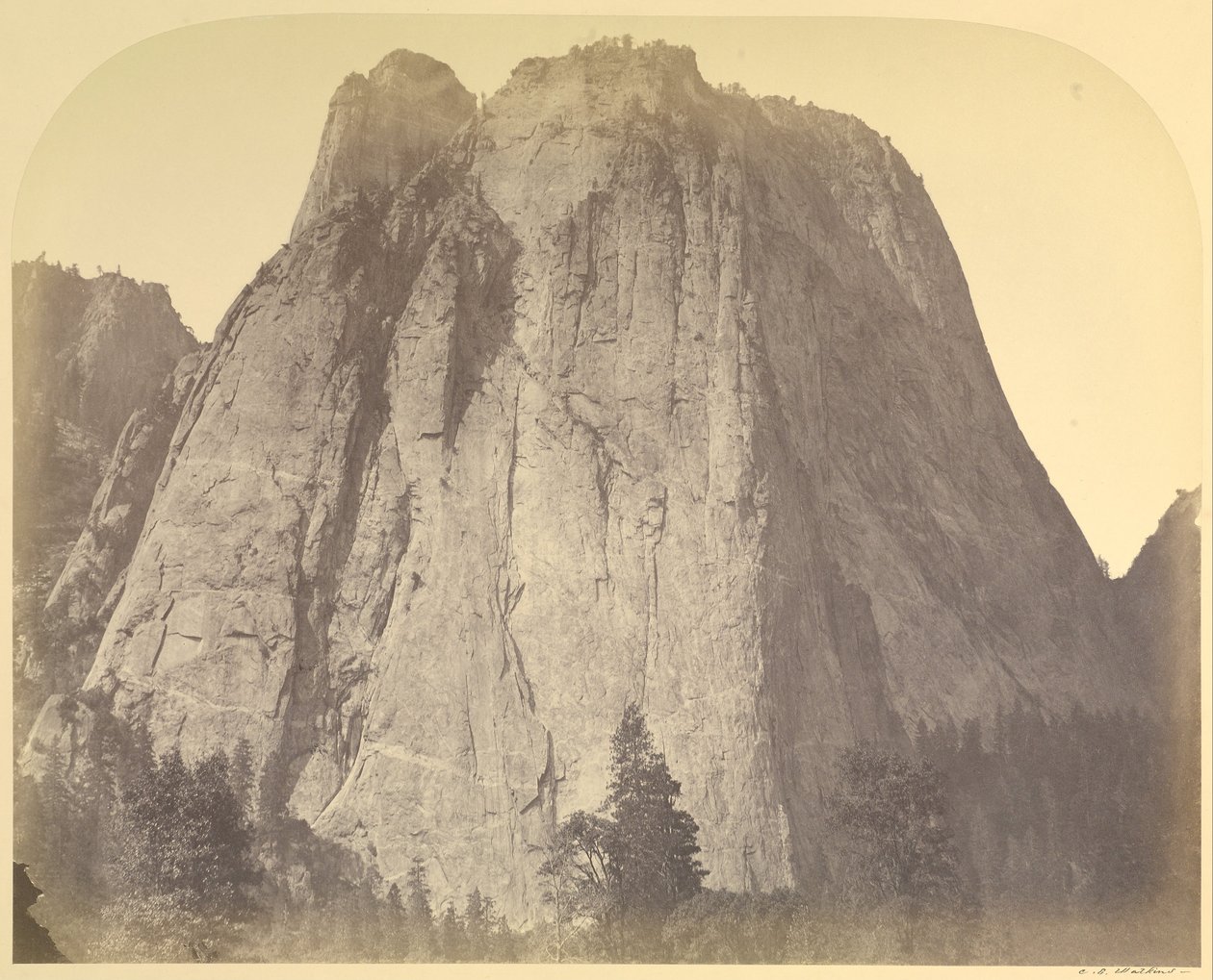 Cathedral Rock-Yosemite, nro 20 tekijältä Carleton E. Watkins