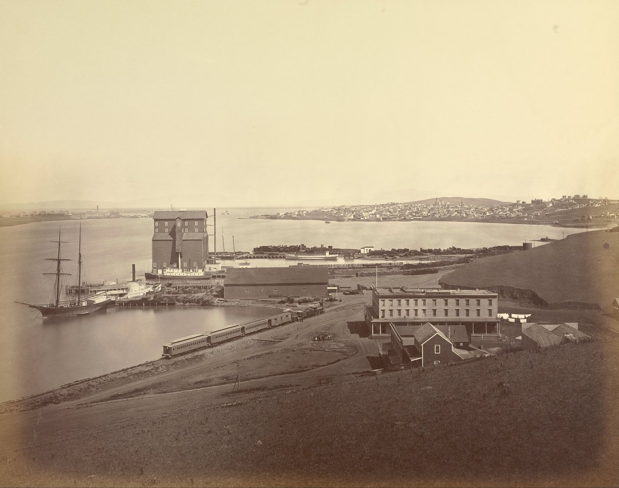 Vallejon kaupunki Etelä -Vallejosta, Solanon piirikunnasta tekijältä Carleton E. Watkins