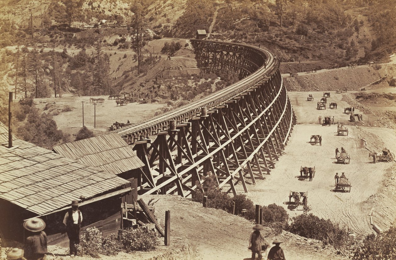 Pukki Keski -Tyynenmeren rautatiellä tekijältä Carleton E. Watkins