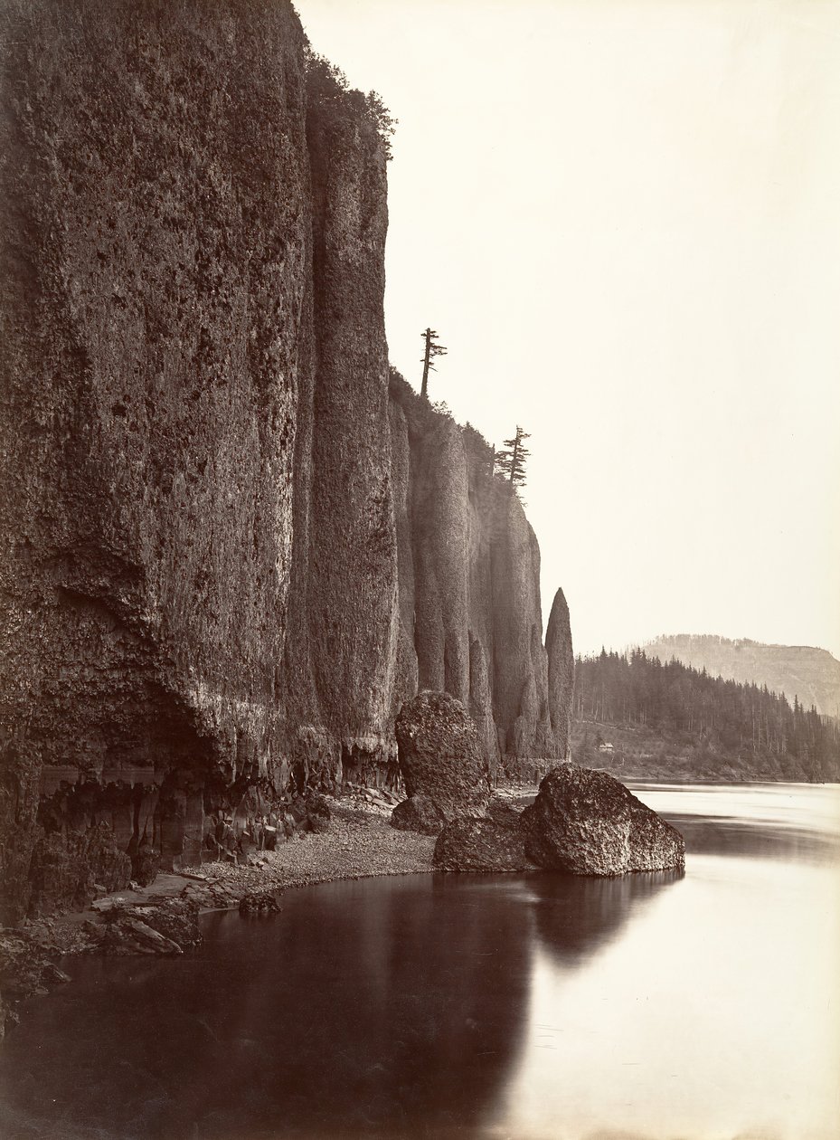 Cape Horn, Columbia River, Oregon, 1867. tekijältä Carleton Emmons Watkins
