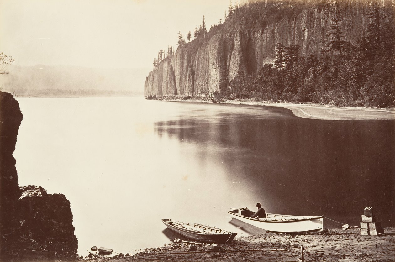 Cape Horn, Oregon, 1867, painettu n. 1876. tekijältä Carleton Emmons Watkins