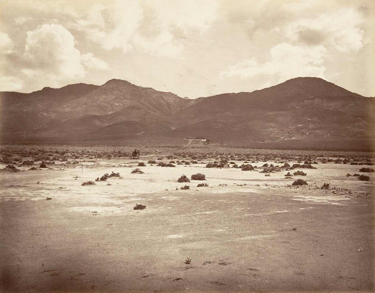Tienäkymä Sutro-tunneliin, 1875, painettu n. 1876. tekijältä Carleton Emmons Watkins