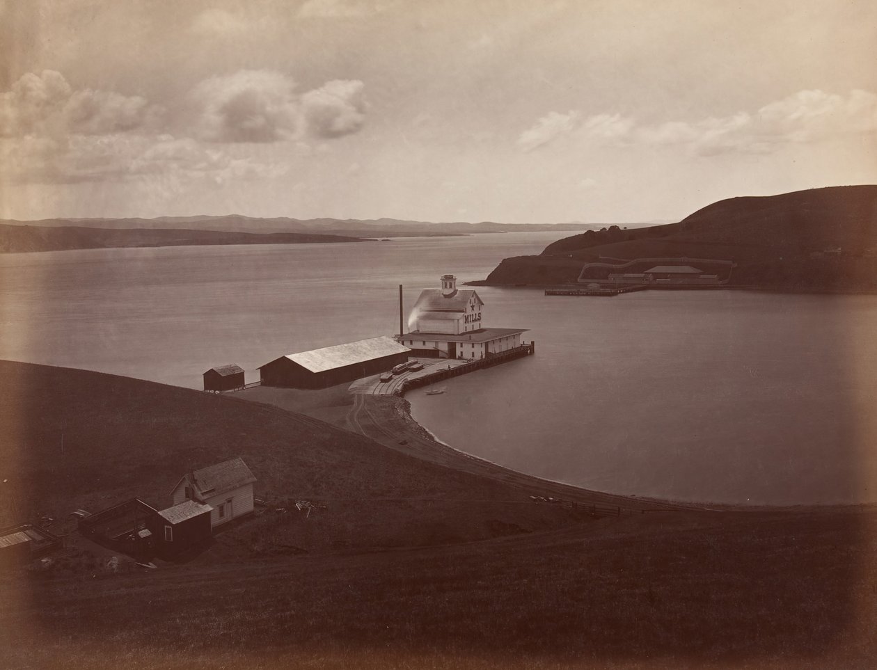 Carquennesin salmi, Etelä-Vallejo, 1868-69. tekijältä Carleton Emmons Watkins