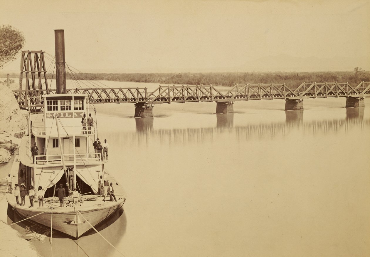 [Silta Coloradojoen yli Yumassa] tekijältä Carleton Watkins