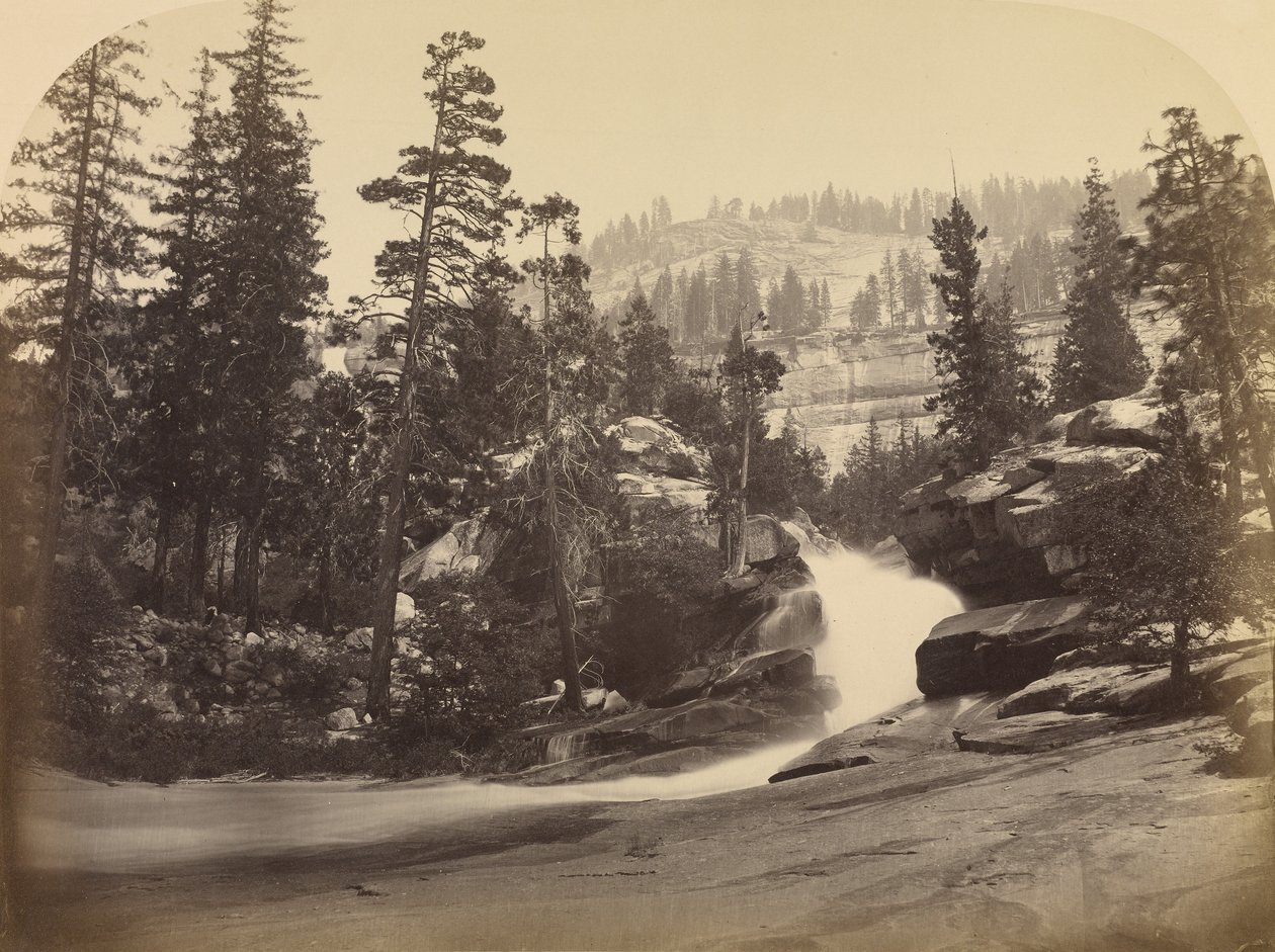 Vesiputous - Nevada Fall - 700 jalkaa, Yosemite tekijältä Carleton Watkins