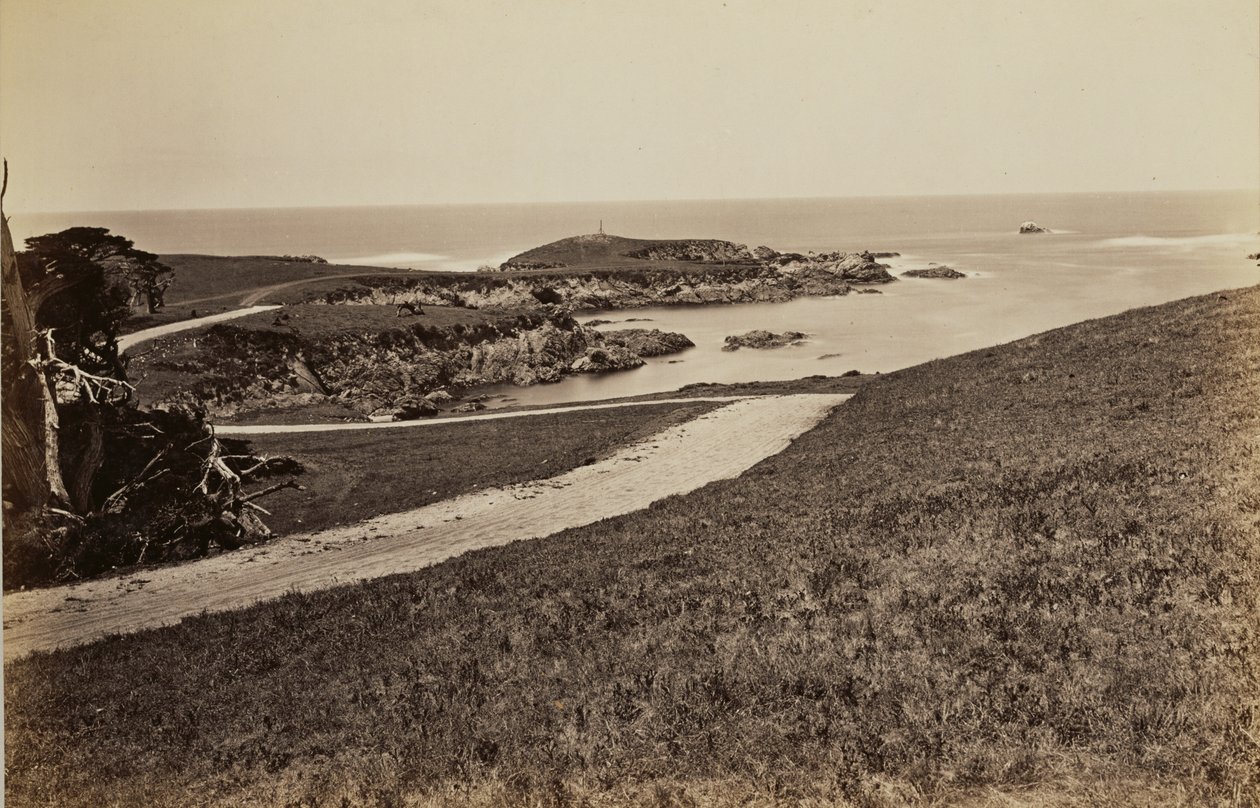 [Rantanäkymä Montereyin lähellä] tekijältä Carleton Watkins