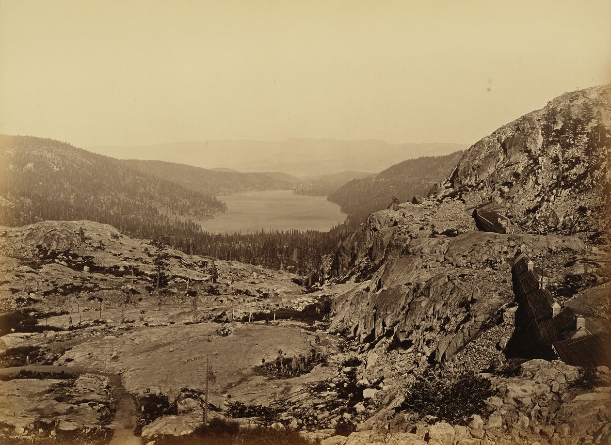Donner Lake, C. P. R. R. tekijältä Carleton Watkins