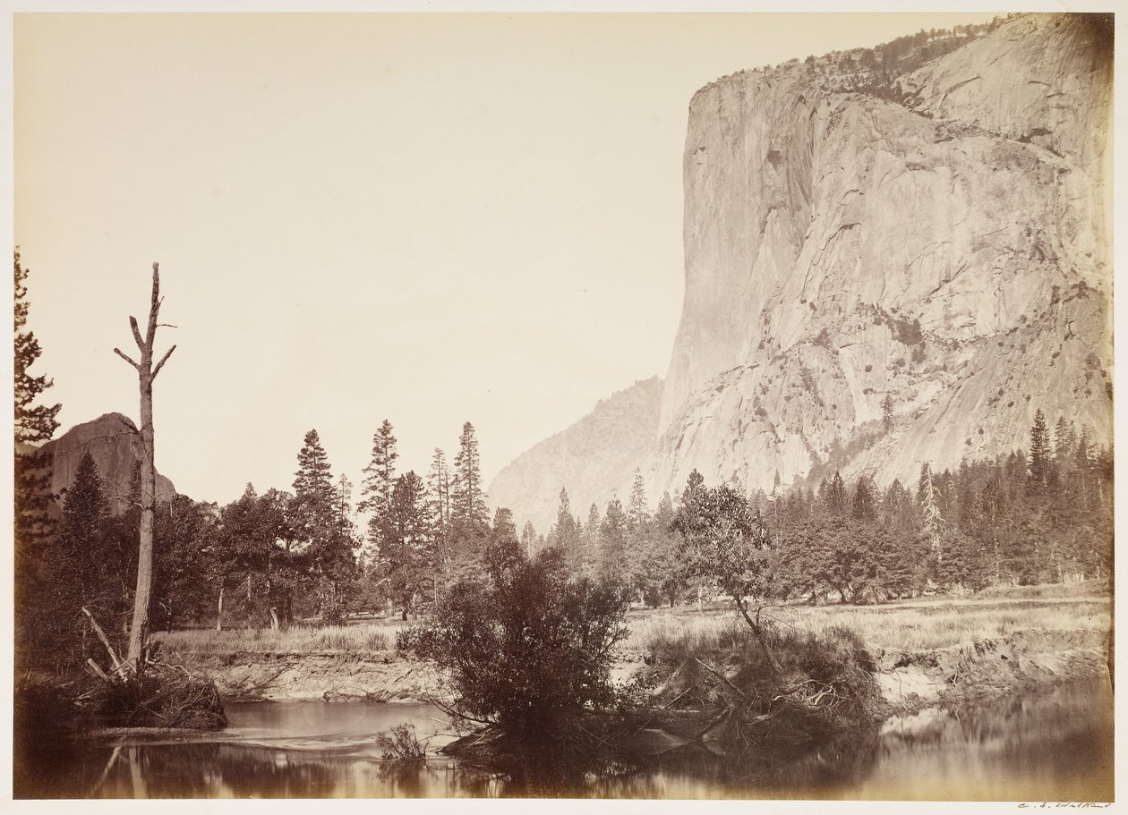 El Capitan, 3600 jalkaa, Yosemite tekijältä Carleton Watkins