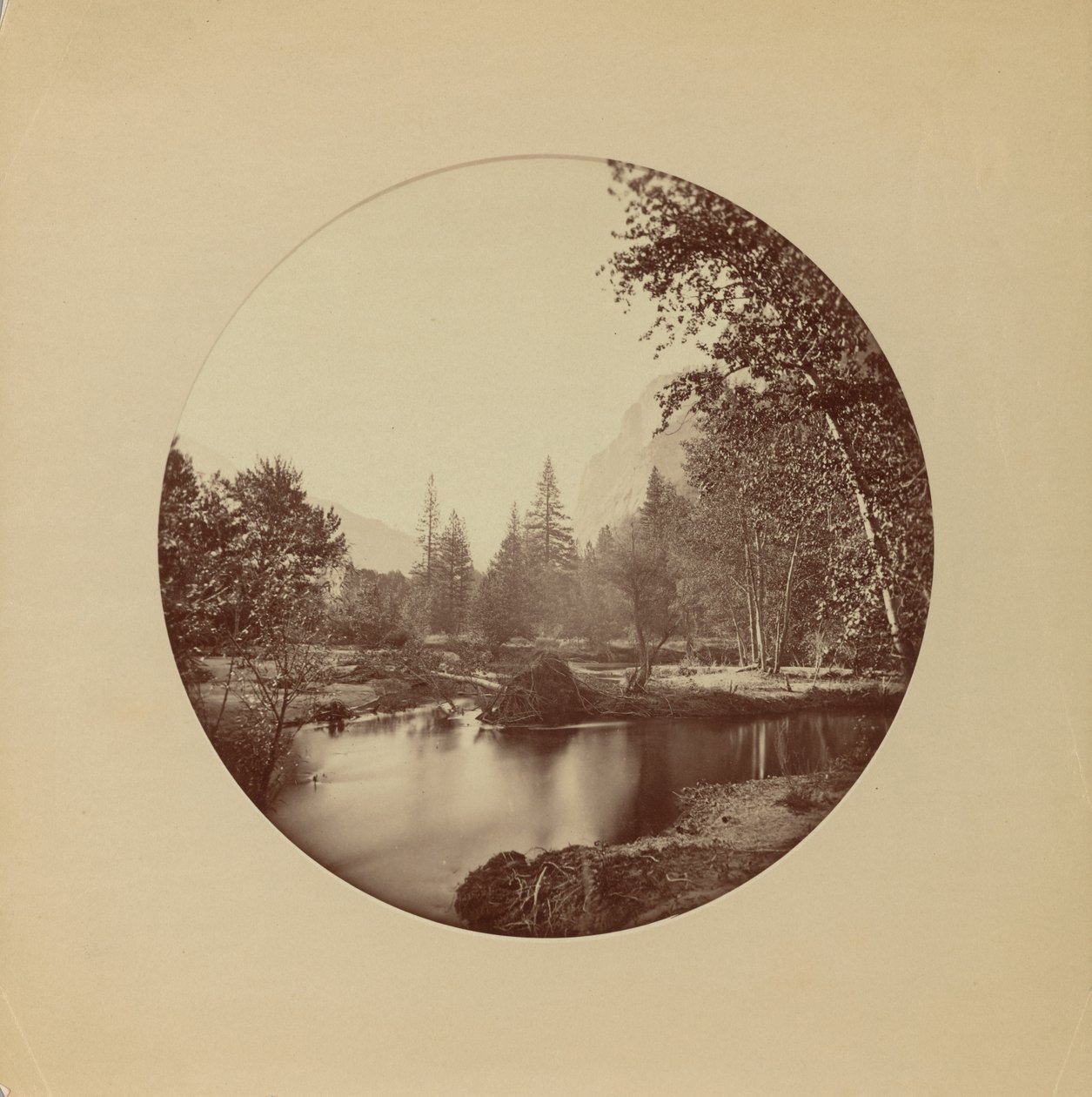 Glacier Point, 3700 jalkaa, Yosemite tekijältä Carleton Watkins