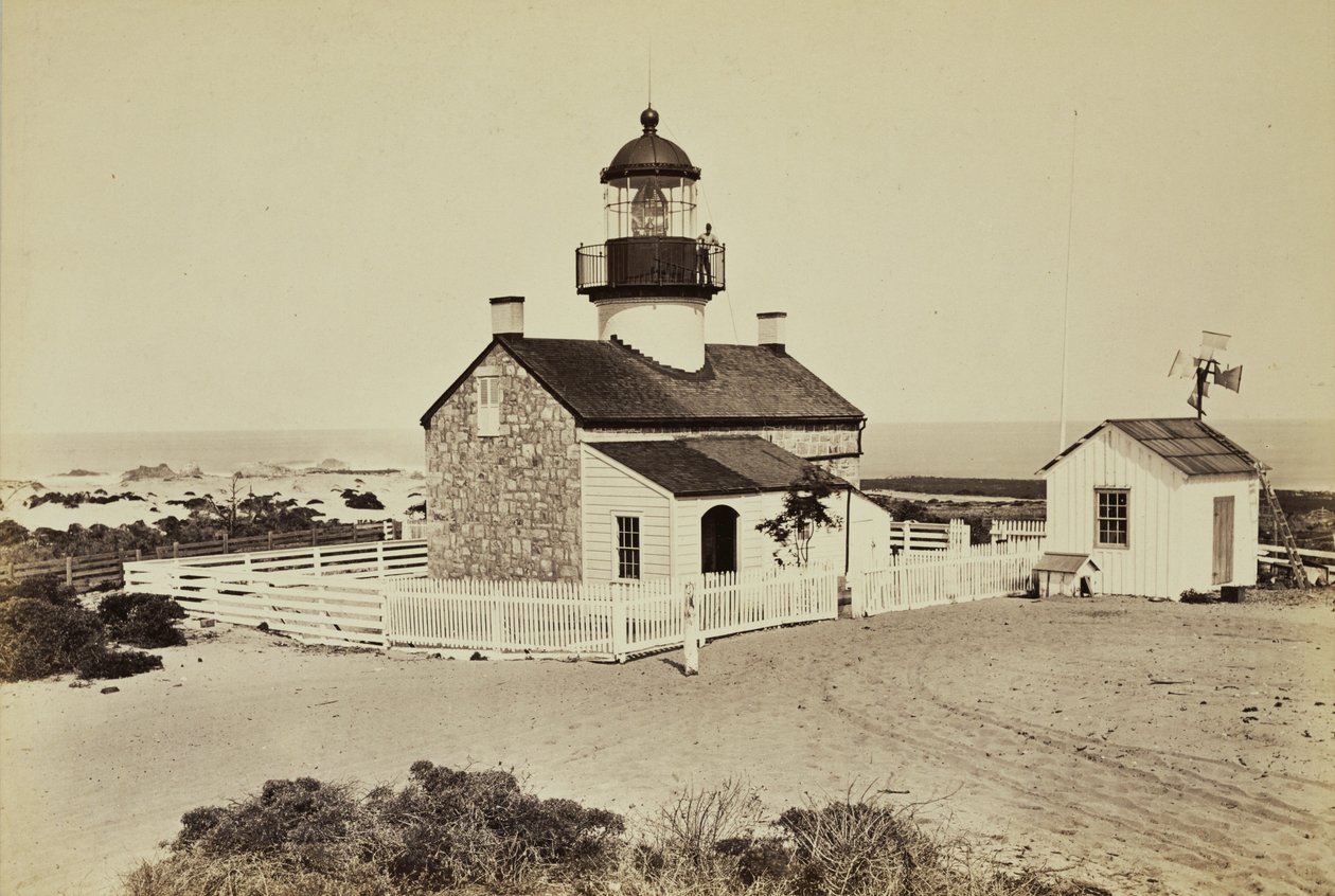 [Majakka lähellä Montereytä] tekijältä Carleton Watkins