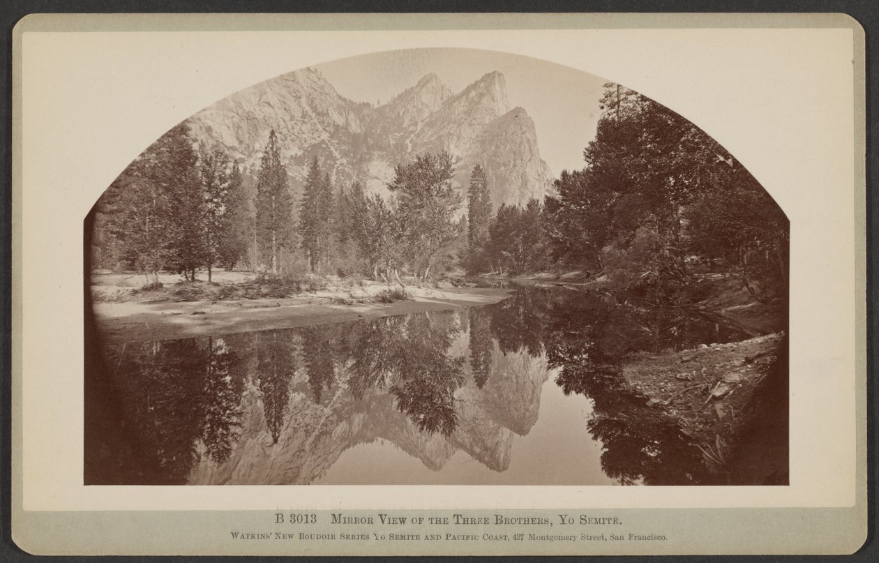 Kolmen veljeksen peilinäköala, Yo semiitti tekijältä Carleton Watkins