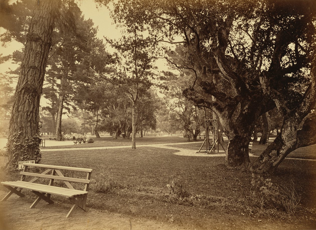 [Monterey, Kalifornia. Hotel Del Monte, Lawn View]. tekijältä Carleton Watkins