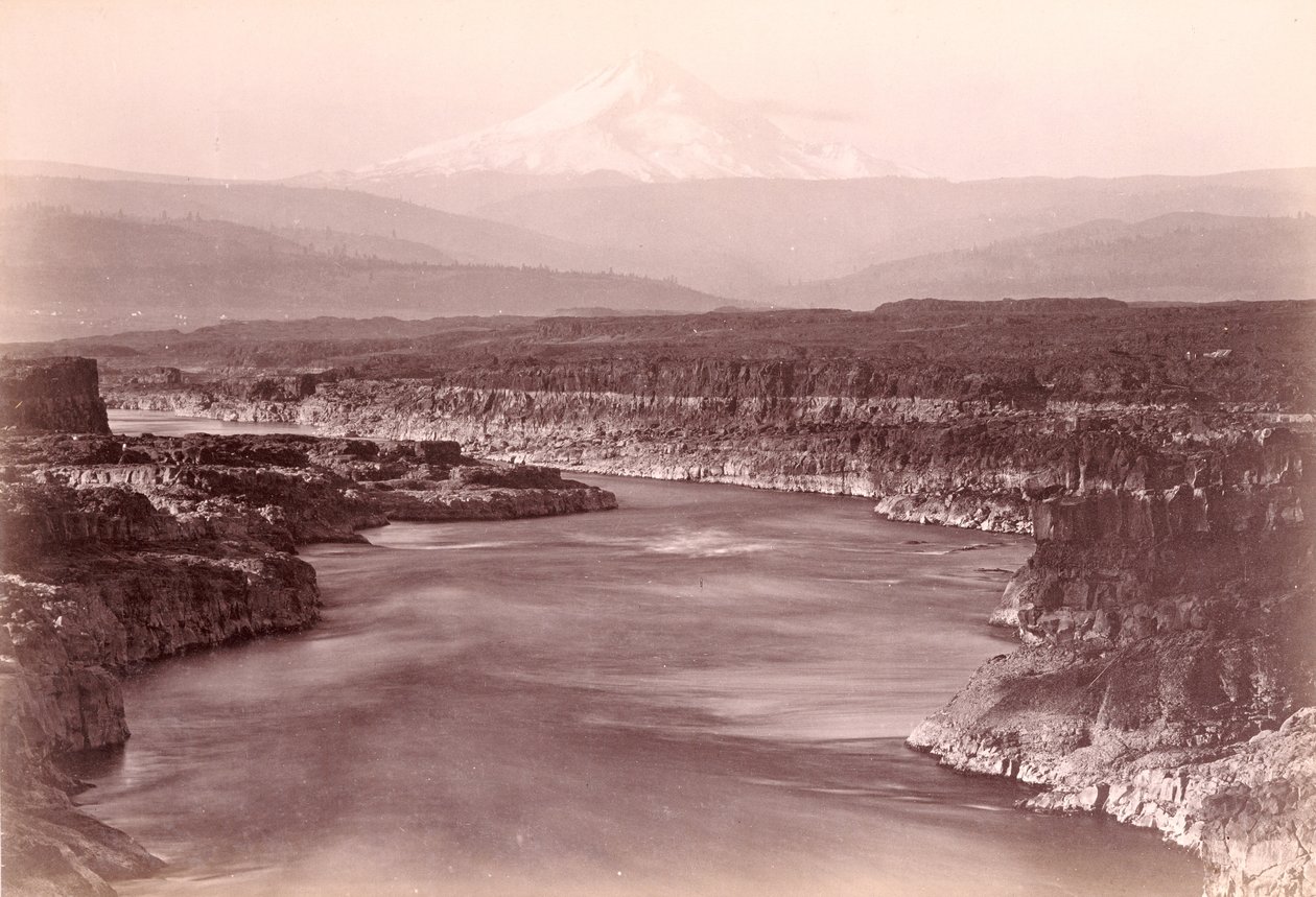 [Mount Hood The Dallesista nähtynä, Oregon] tekijältä Carleton Watkins