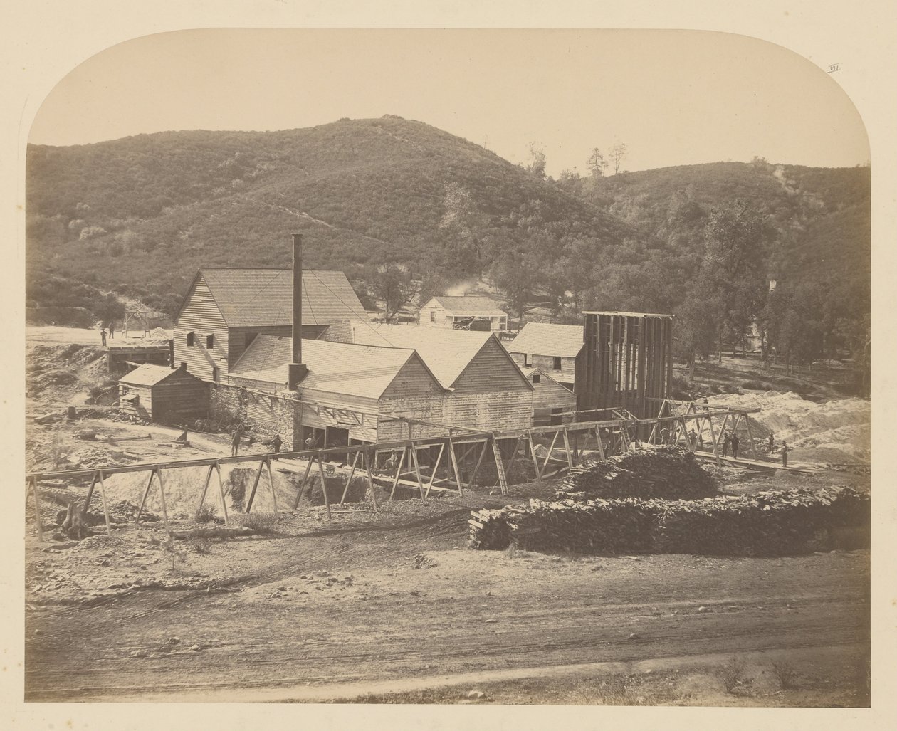 Mt. Ophir Mill tekijältä Carleton Watkins