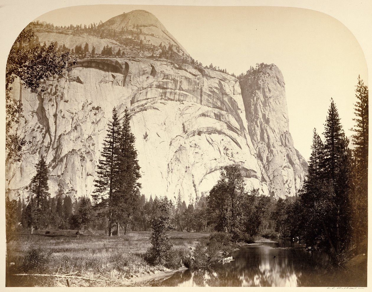 North Dome. Royal Arches - Washington Column tekijältä Carleton Watkins