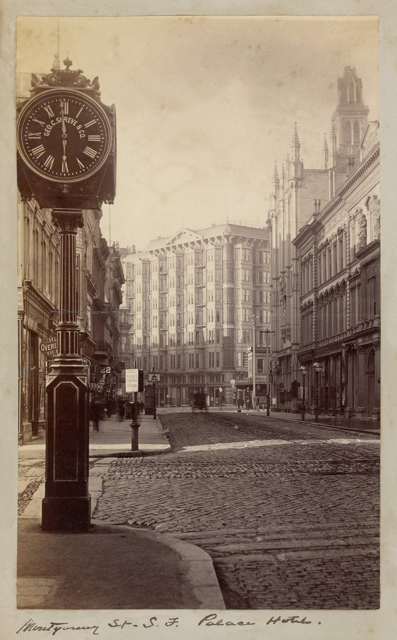 Palace Hotel, Montgomery Street, San Francisco tekijältä Carleton Watkins