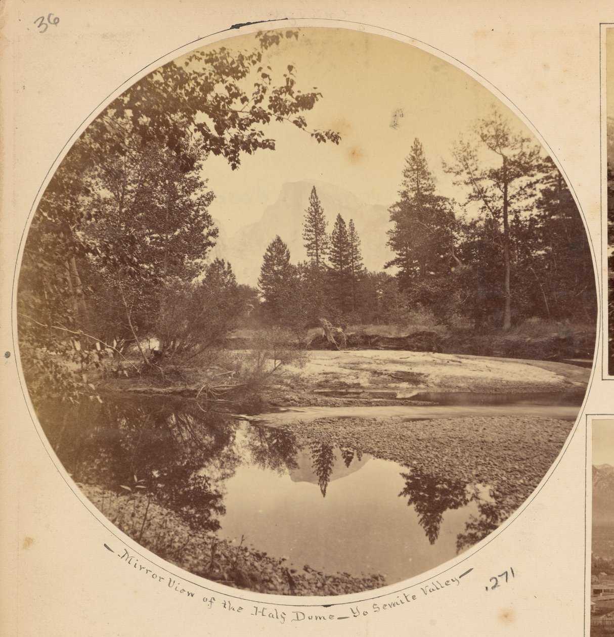 Tasayac, Half Dome, 5,000 jalkaa, Yosemiten laakso, Mariposan piirikunta, Kalifornia tekijältä Carleton Watkins