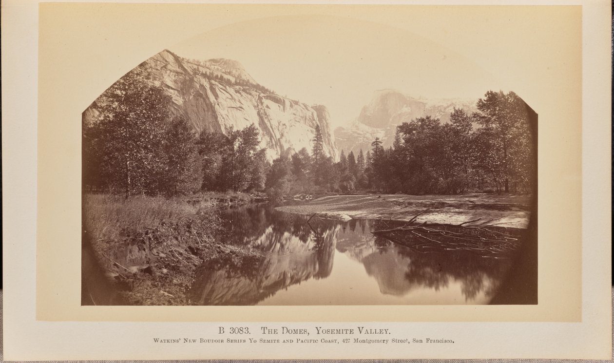 Kupolit, Yosemiten laakso tekijältä Carleton Watkins