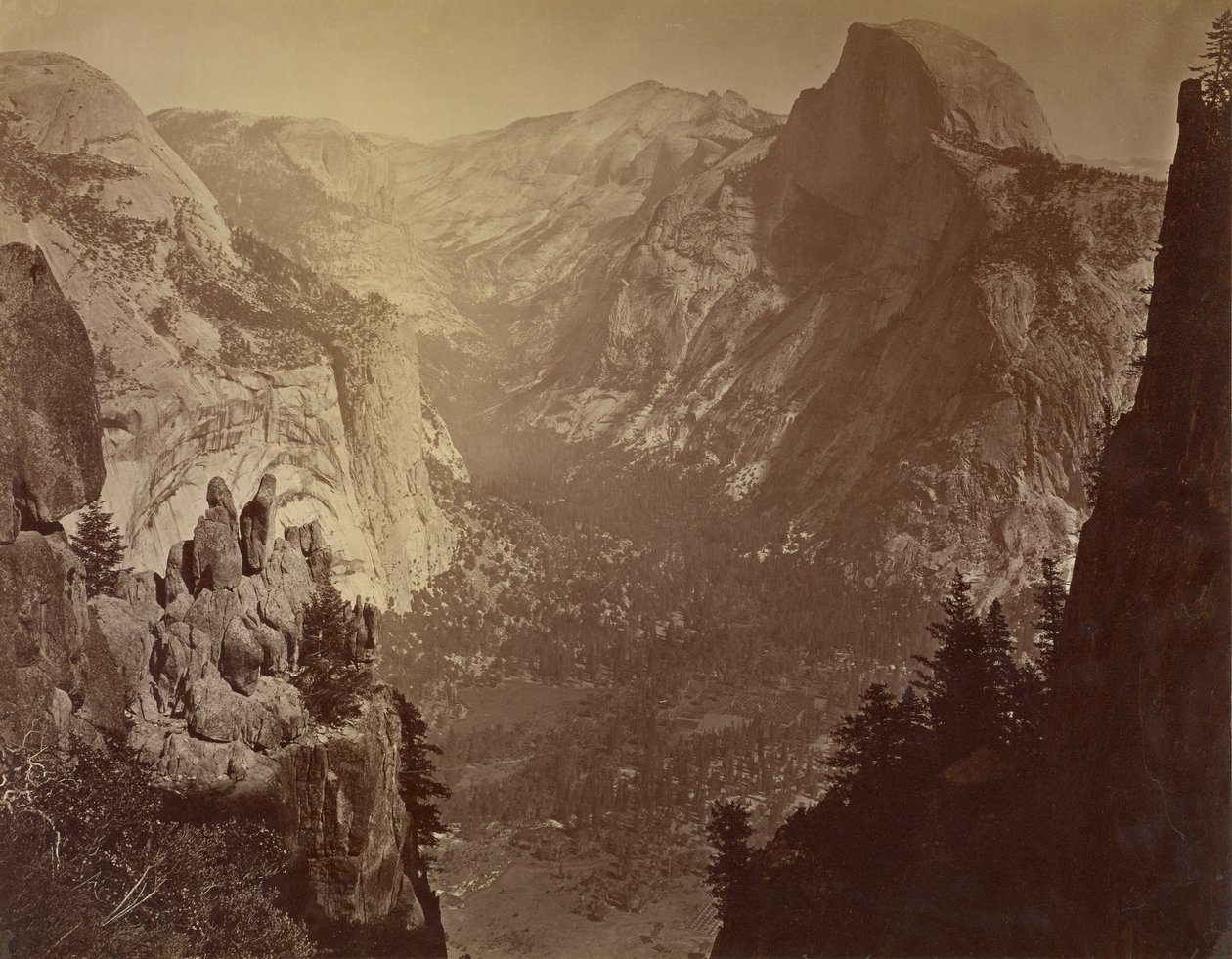 [Kupolit Glacier Rockilta nähtynä] tekijältä Carleton Watkins