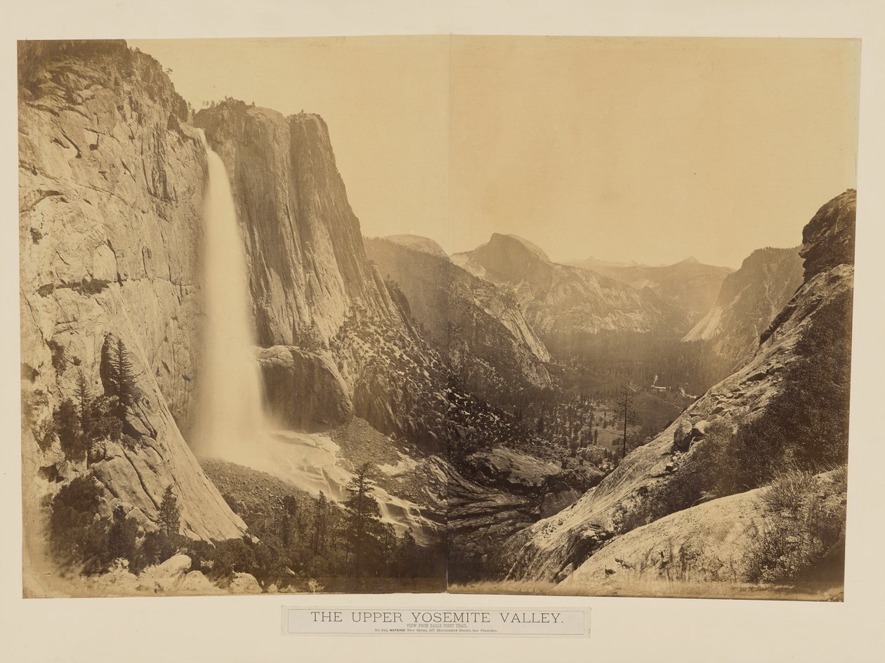 [Ylempi Yosemiten laakso. Näkymä Eagle Point Traililta.] tekijältä Carleton Watkins