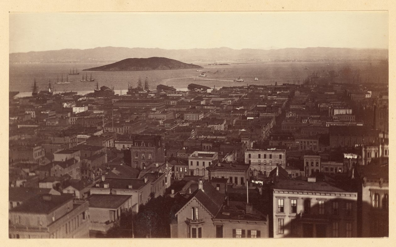 [Näkymä California Street Hilliltä, San Francisco / 3733] tekijältä Carleton Watkins