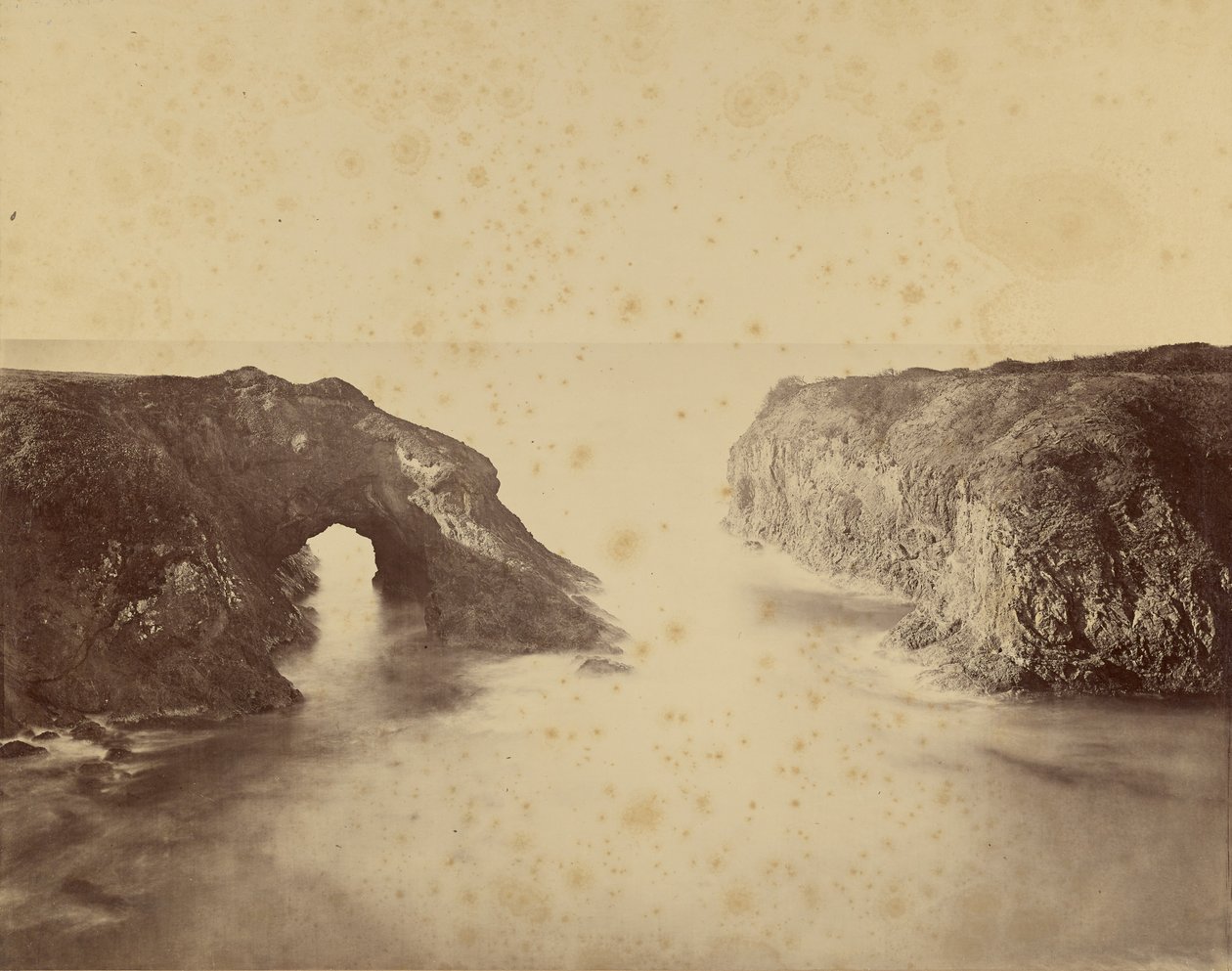[Näkymä Tyynenmeren rannikolle, Mendocino] tekijältä Carleton Watkins