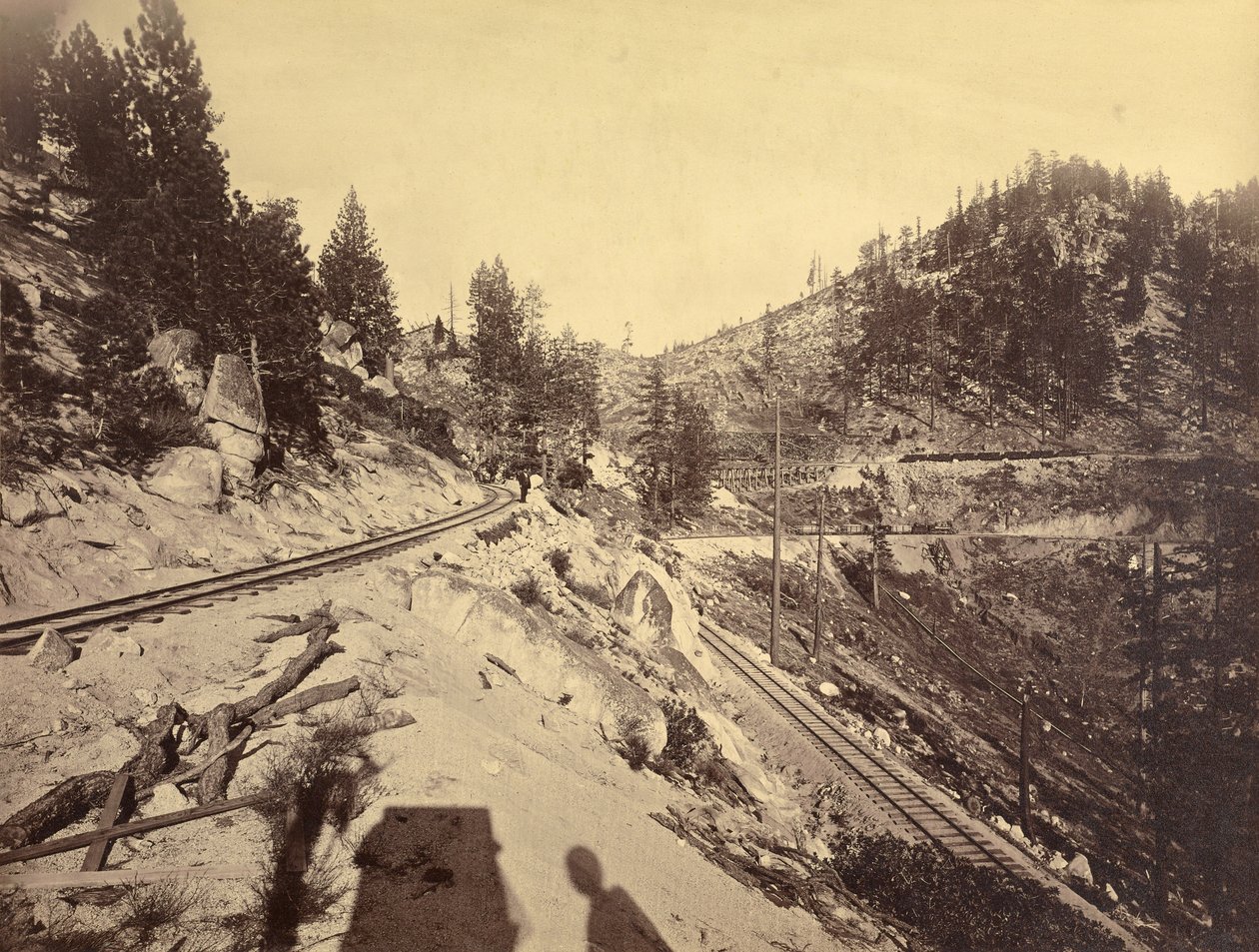 Näkymä Tahoe-järvelle tekijältä Carleton Watkins