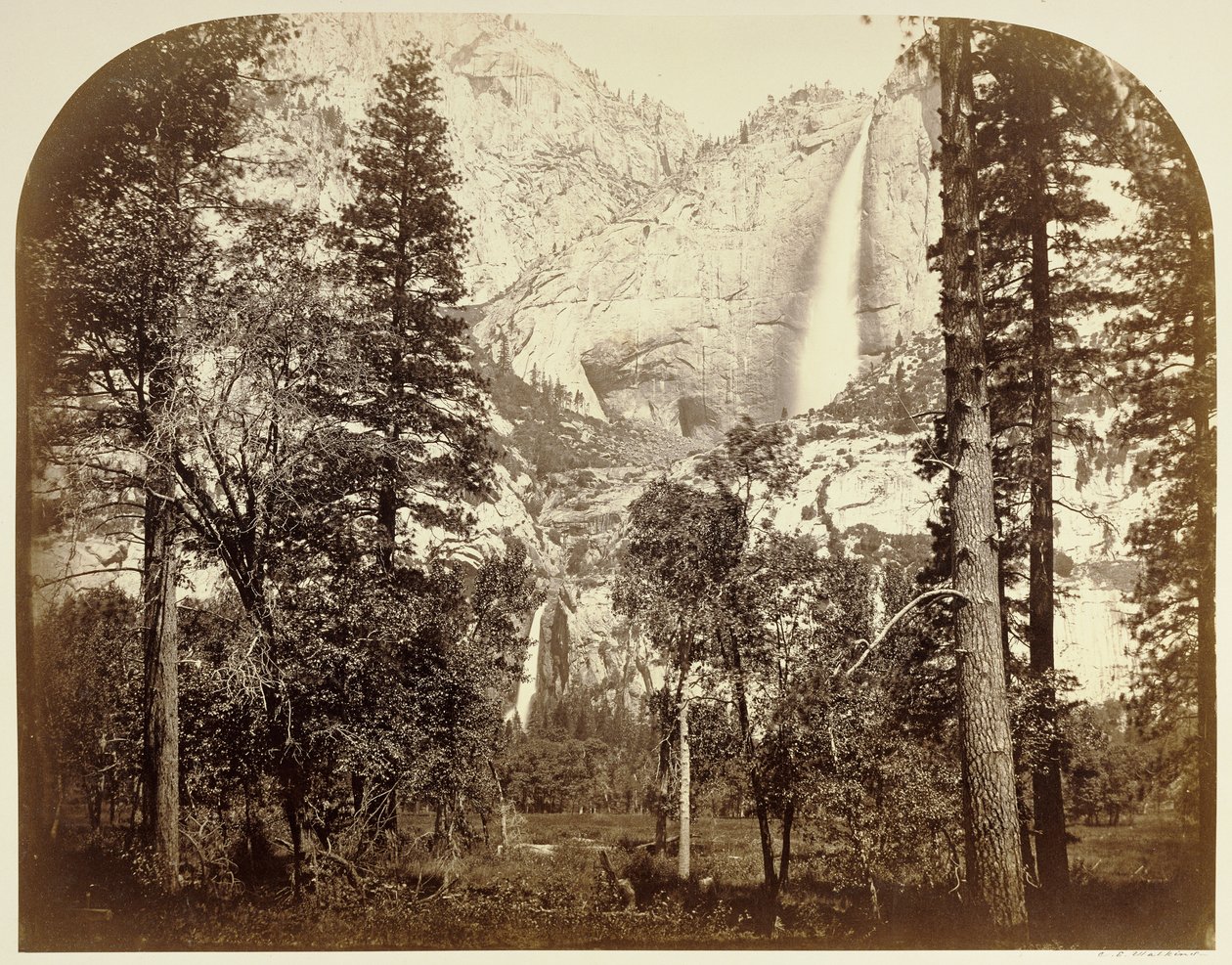 Yo Semite Falls (Ylätalolta) 2477 ft. tekijältä Carleton Watkins